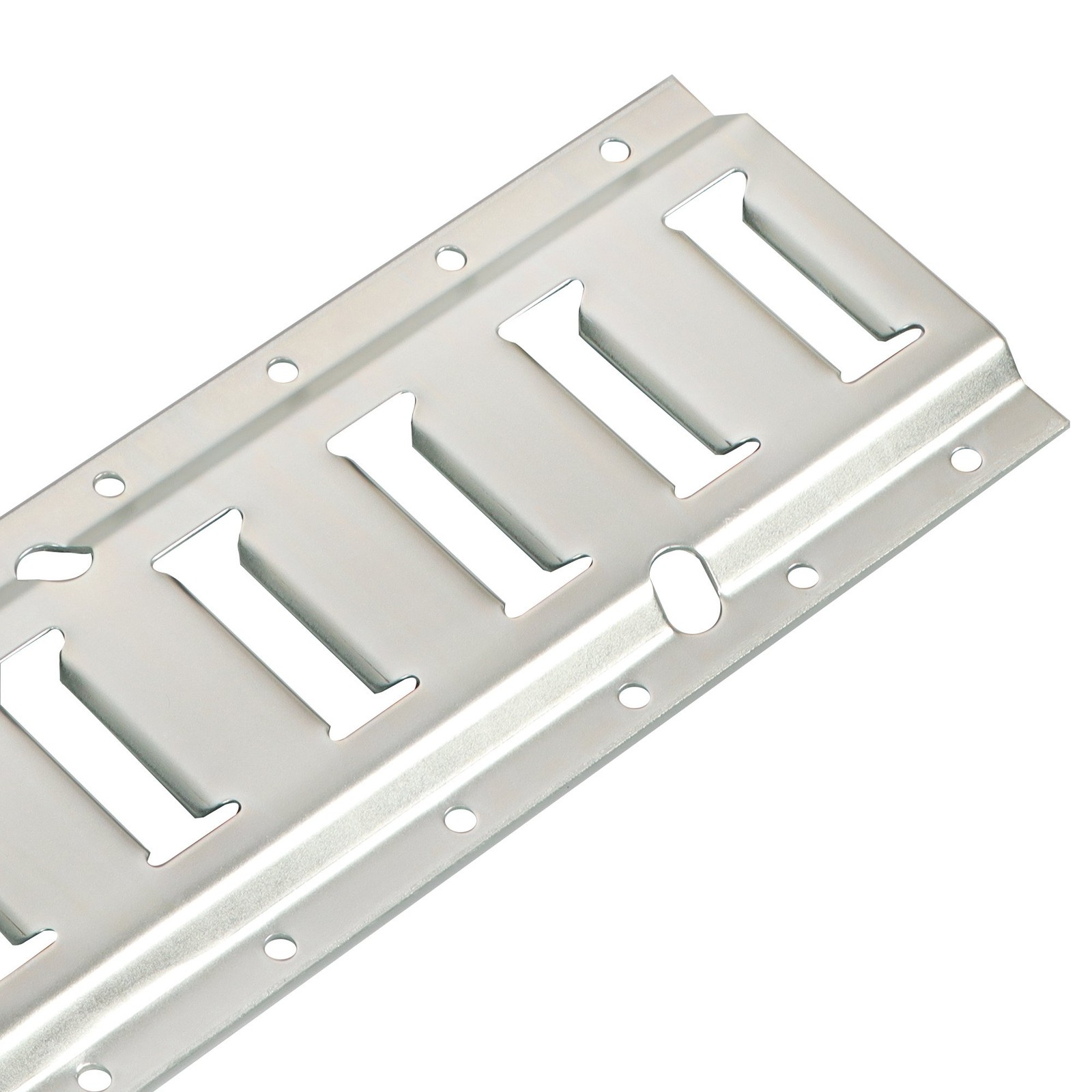4pc Durable Carbon Steel E Track Tie Down Rail Kit Silver Galvanized Replacement
