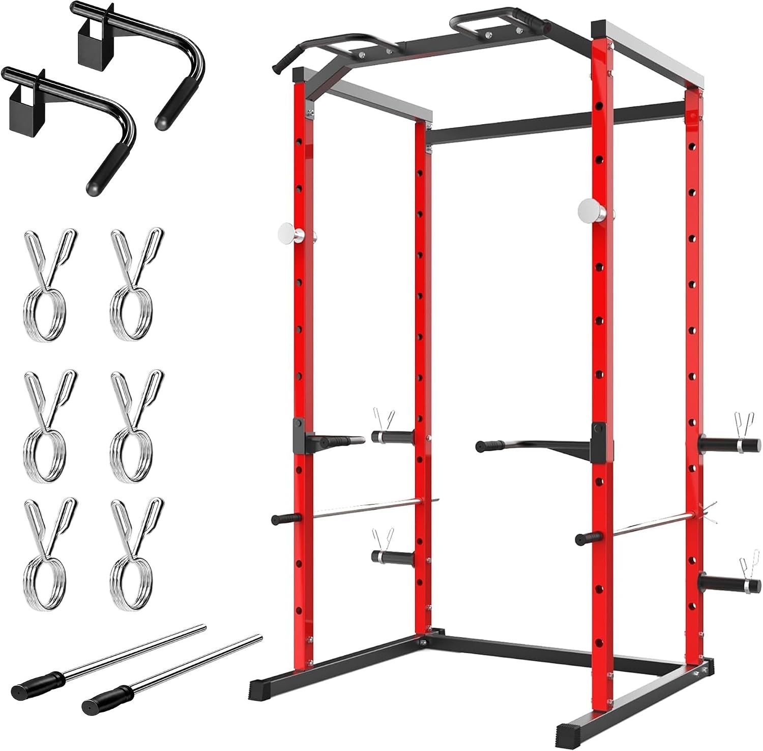 Compact Power Cage for Home Gym 1100 LB Power Rack with Pull-Up Bar Squat Rack