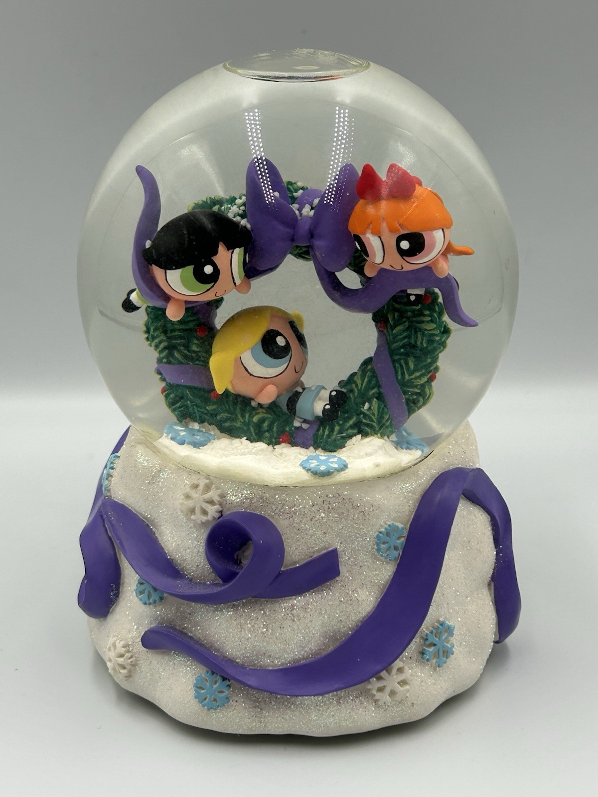 Powerpuff Girls Musical Snow Globe Cartoon Network "Deck The Halls Song" Enesco