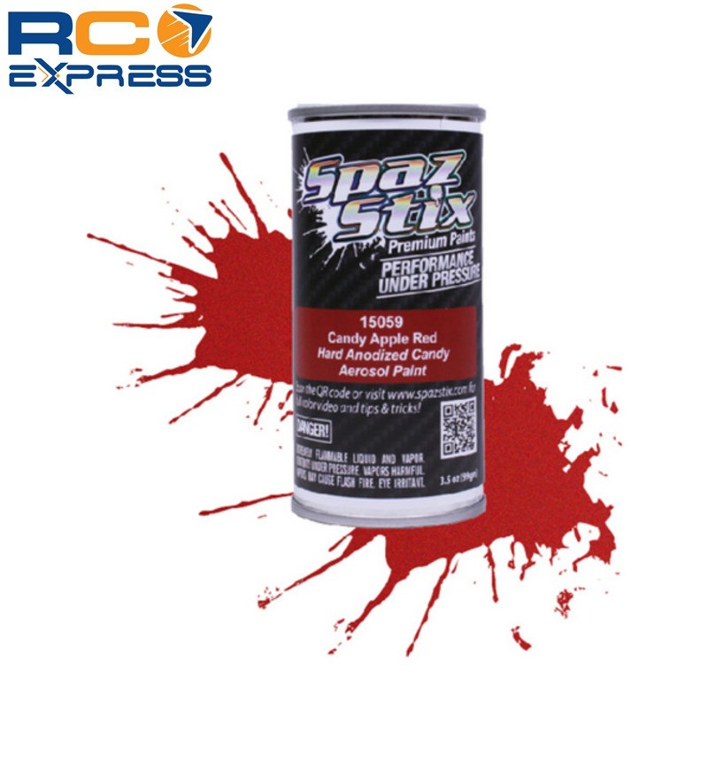 Spaz Stix Candy Apple Red Aerosol Paint 3.5oz Can SZX15059