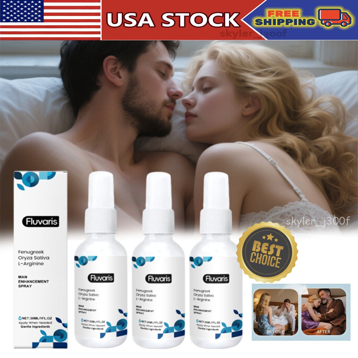 1~3Pcs Male Balance Spray-Seaweed Spray For Men,Safe & Gentle Personal Care