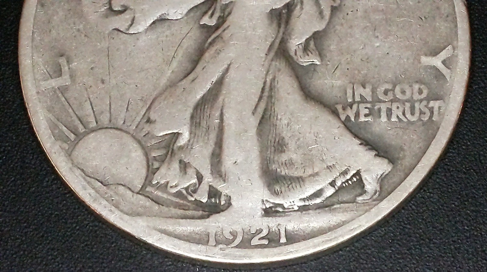 1921-s Walking Liberty Half in VG Condition
