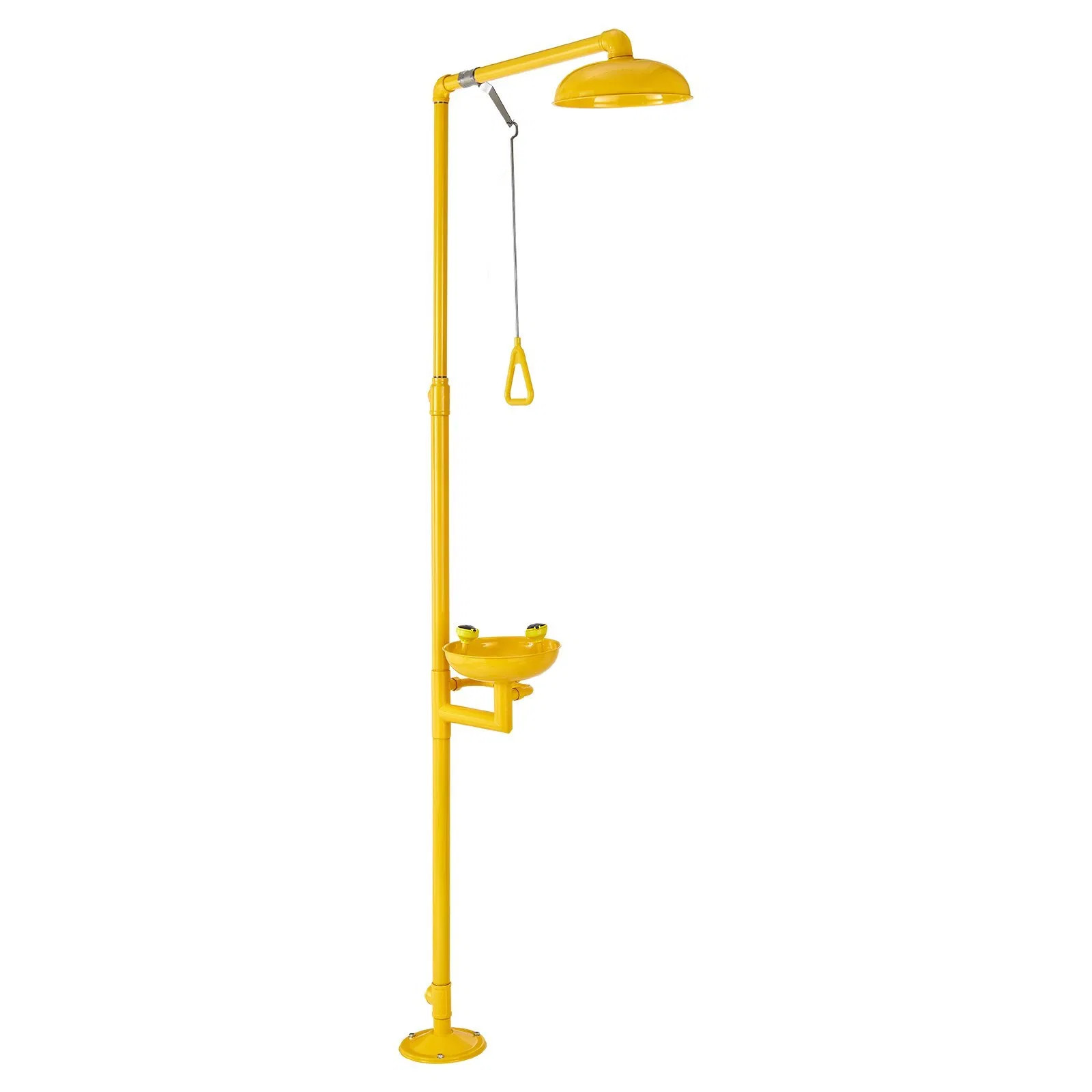 Emergency Shower Eye Wash Station, 34.25 x 15.75 x 91.73 Inch 304 Stainless Stee