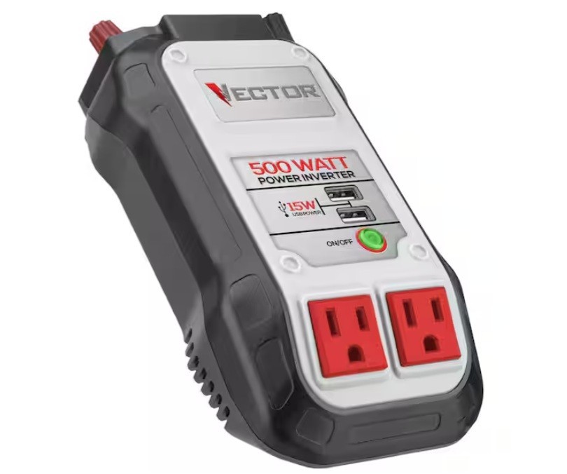 NEW Vector P1500V 500-Watt Power Inverter w/Dual USB Ports