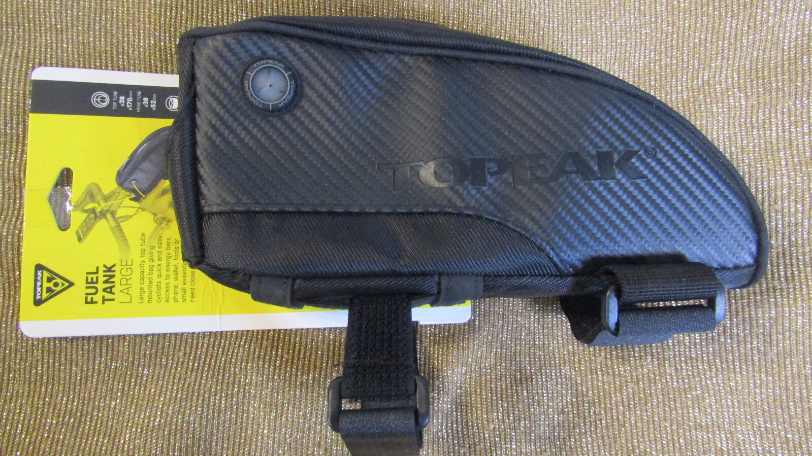 Topeak , Fuel Tank w/ Cable Port Top Tube, Bike Frame Bag Pack ( Large )