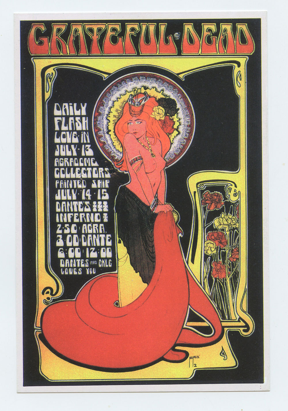 Grateful Dead Handbill 1967 Vancouver AOR3.179 2nd Printing R1991
