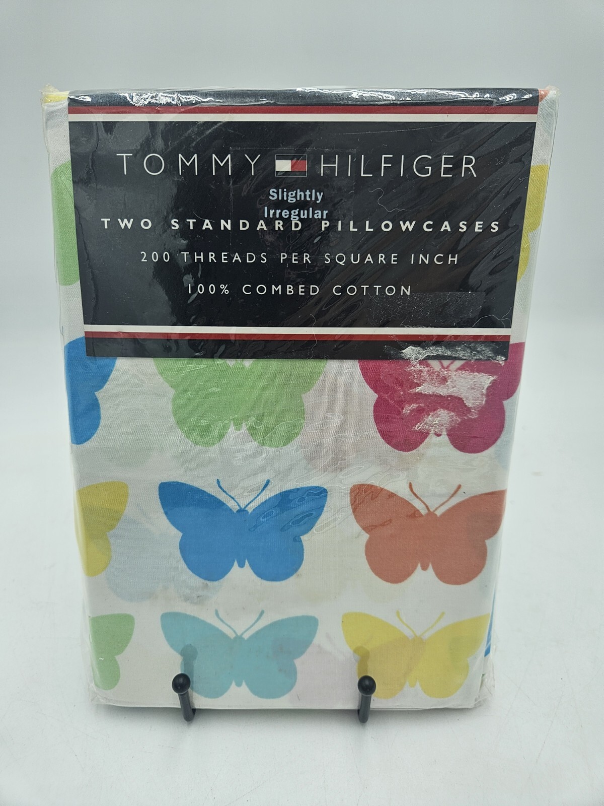 New Tommy Hilfiger TWO Standard Pillowcases Butterfly Kisses Kids Girls