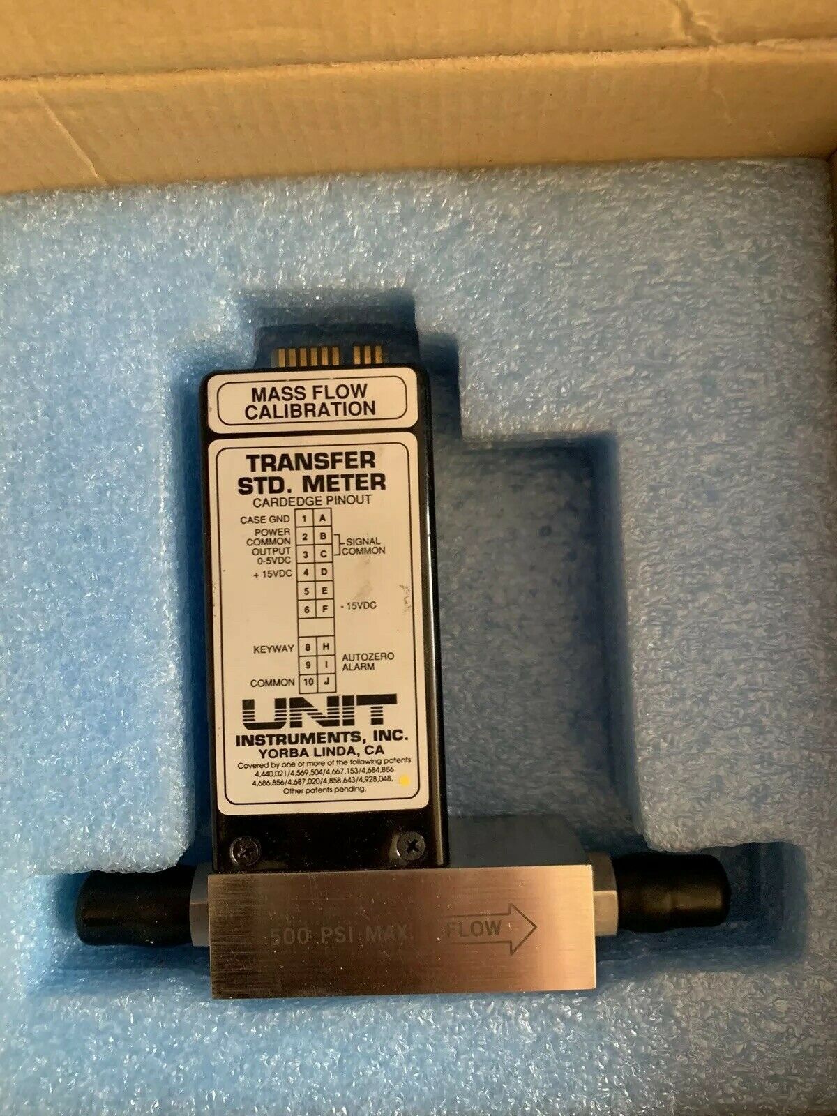 Unit UTM-1100, Mass Flow Calibration, Transfer Std. Meter, N2, 300 SCCM, Used