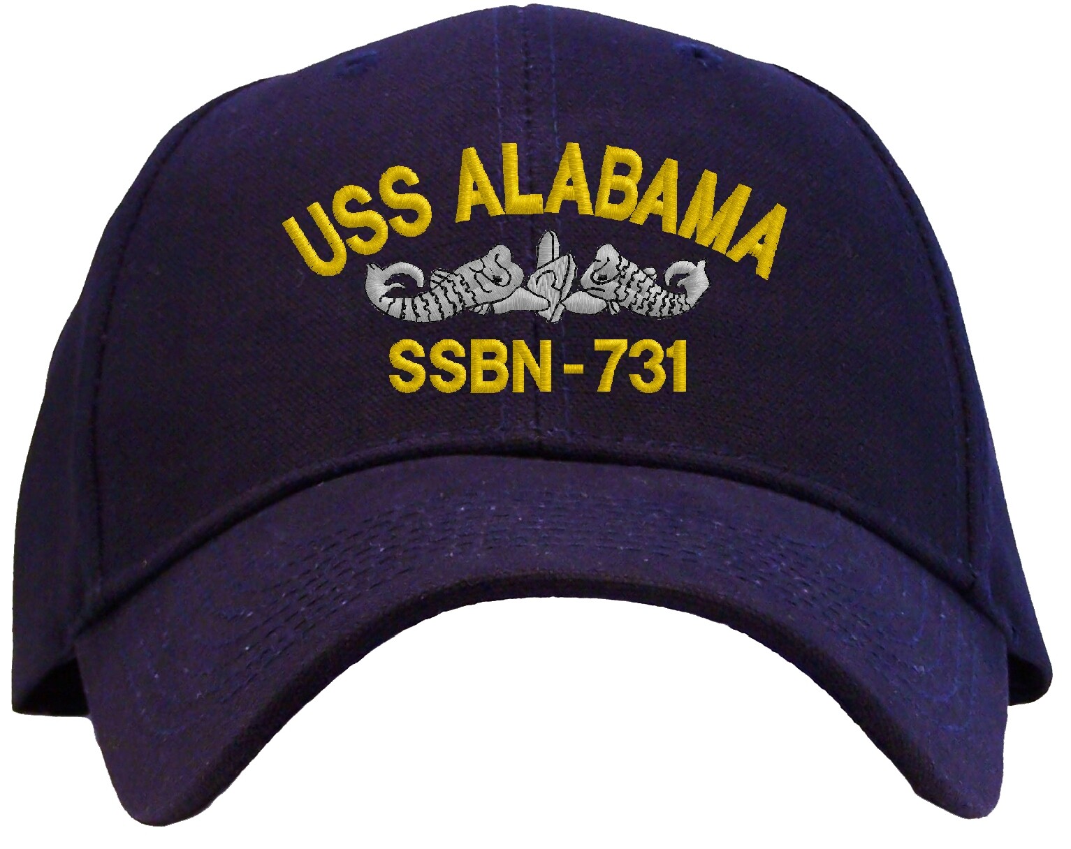 USS Alabama SSBN-731 Embroidered Baseball Cap - Available in 4 Colors