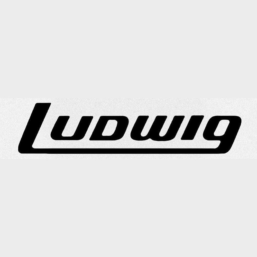 Ludwig P0415B Bass Drum Decal '70s Logo Black 10"