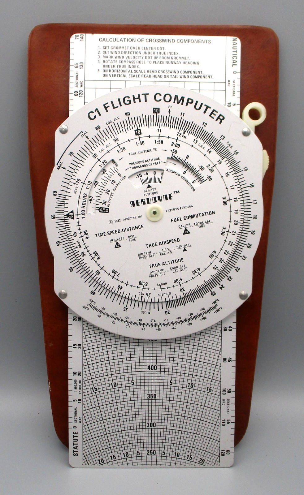 Vintage 1972 Aerodyne C1 Flight Computer (Metal) with Original Soft Case/Sleeve