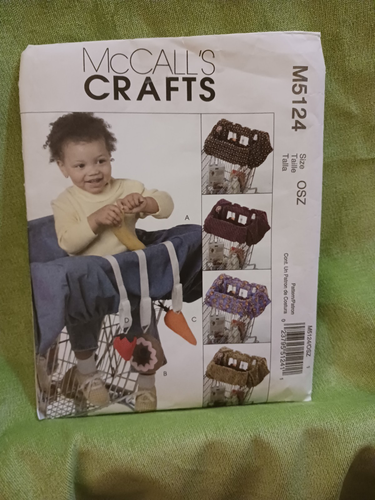 Mc Call"s #5124 Baby Grocery Cart Liner, Cut