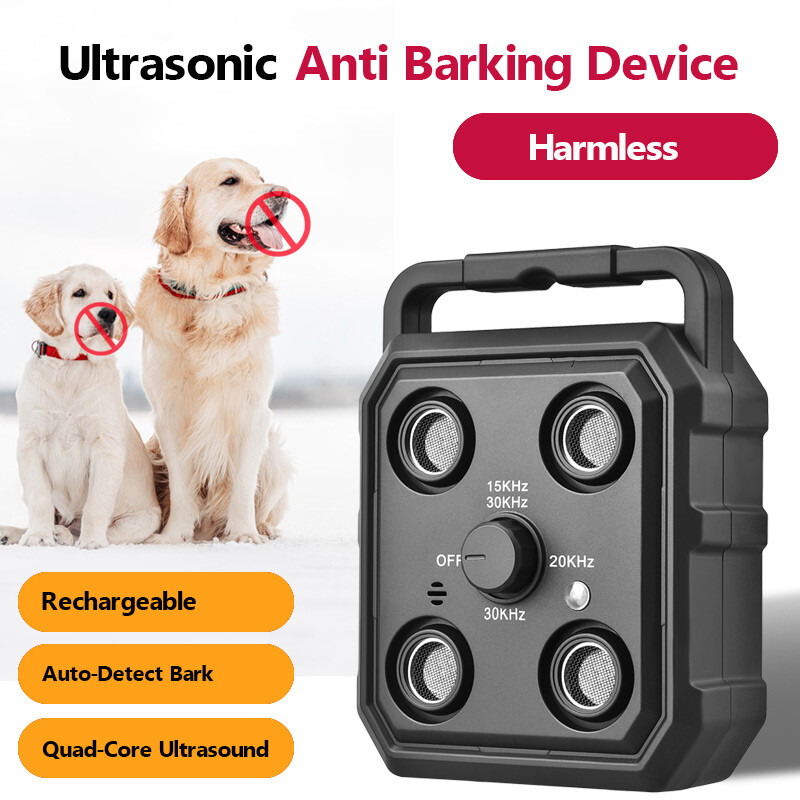 Adjustable Ultrasonic Dog Train Auto Anti Bark Smart Deterrent Neighbor/Outdoor