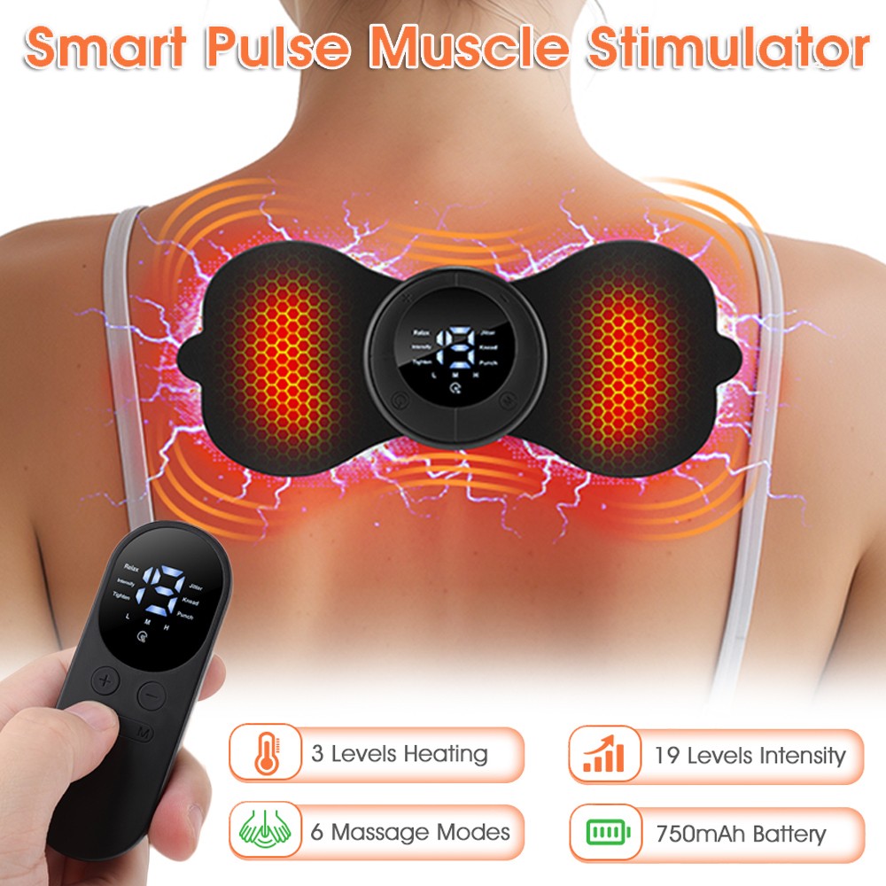 Electric Heating Tens Unit Muscle Stimulator Machine Pulse Massager Pain Relief.
