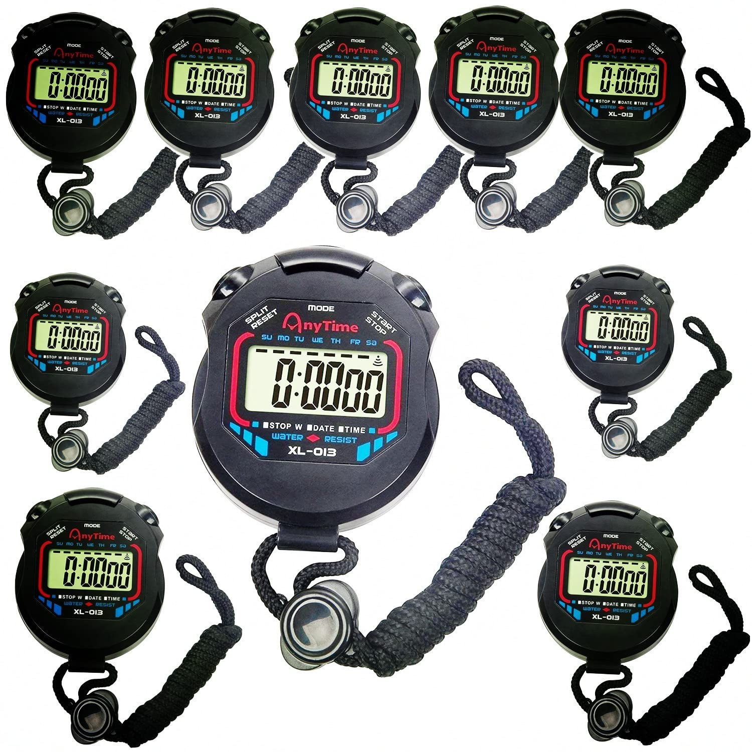 Waterproof Stopwatch Digital Handheld Multi-Function Professional Electronic ...