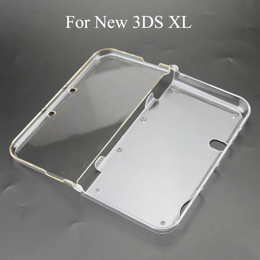For Nintendo 3DS Clear Snap-on Plastic Crystal Hard Shell Protective Case Cover.