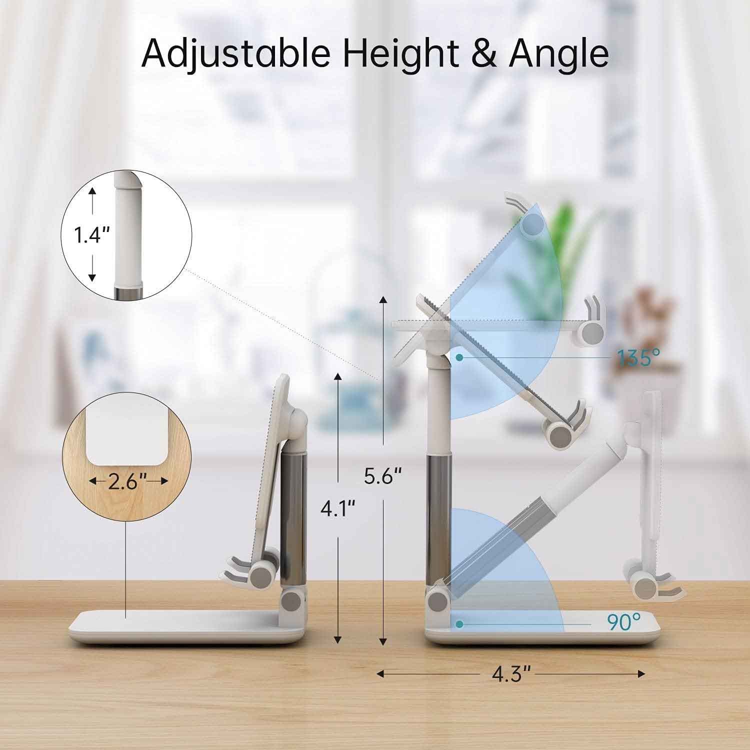 Stand Foldable Holder Travel Desktop Cradle Dock for Tablets