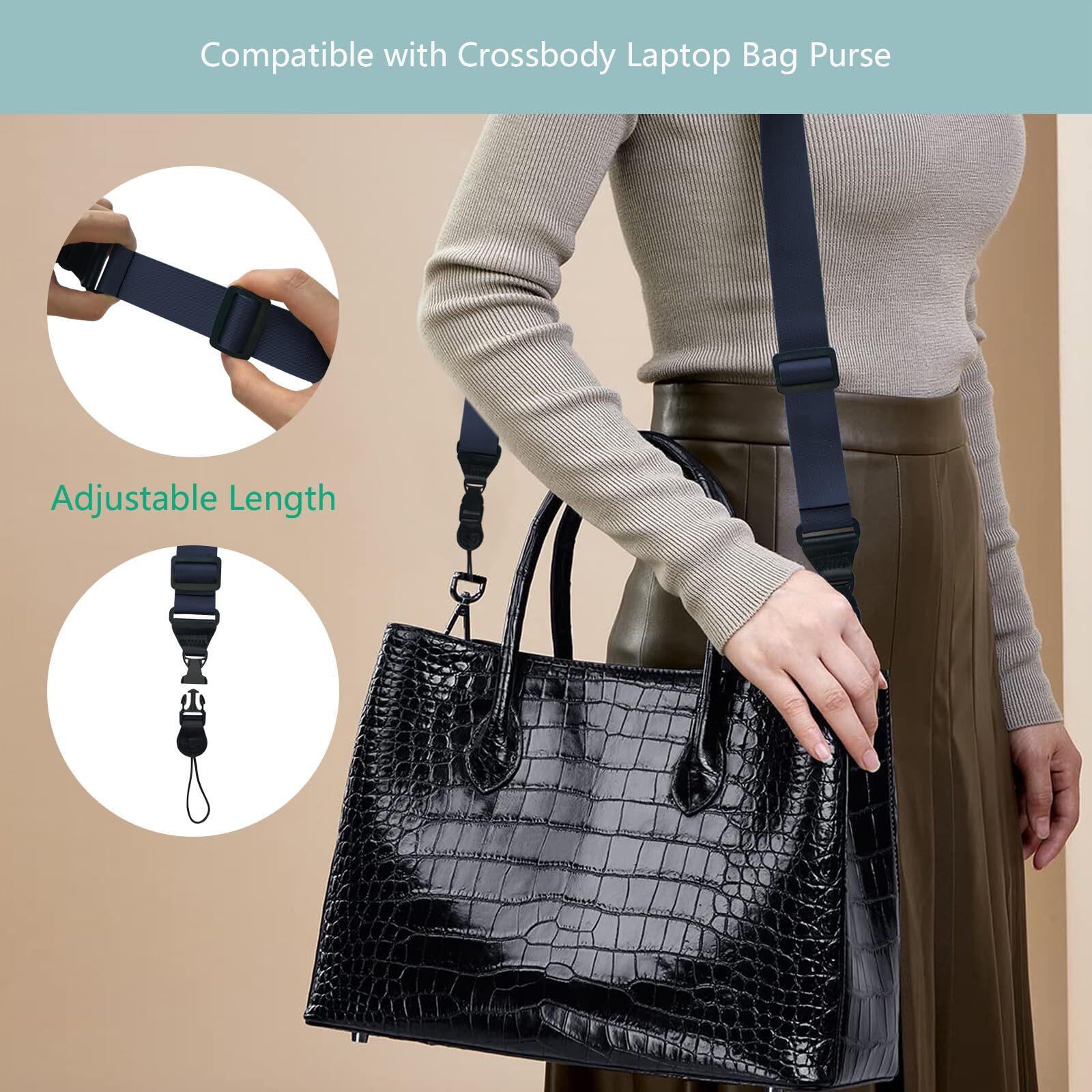 3 Pack Adjustable Shoulder Strap for iPad Tablet Case Laptop Luggage Bag