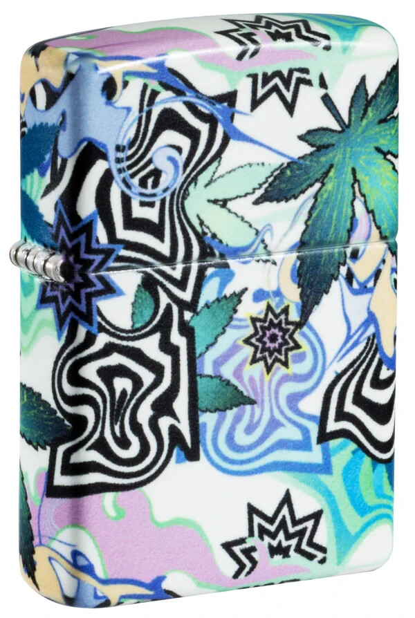 Zippo Abstract Plant Design 540 Color Glow in Dark 46562