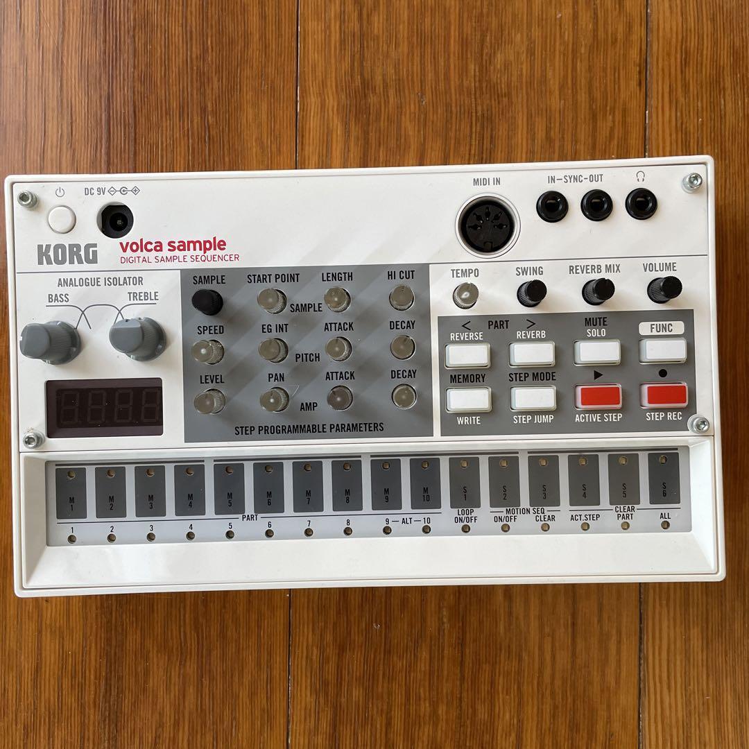 KORG Volca Sample Digital Sequencer Synthesizer Battery Powered Built-in Speaker