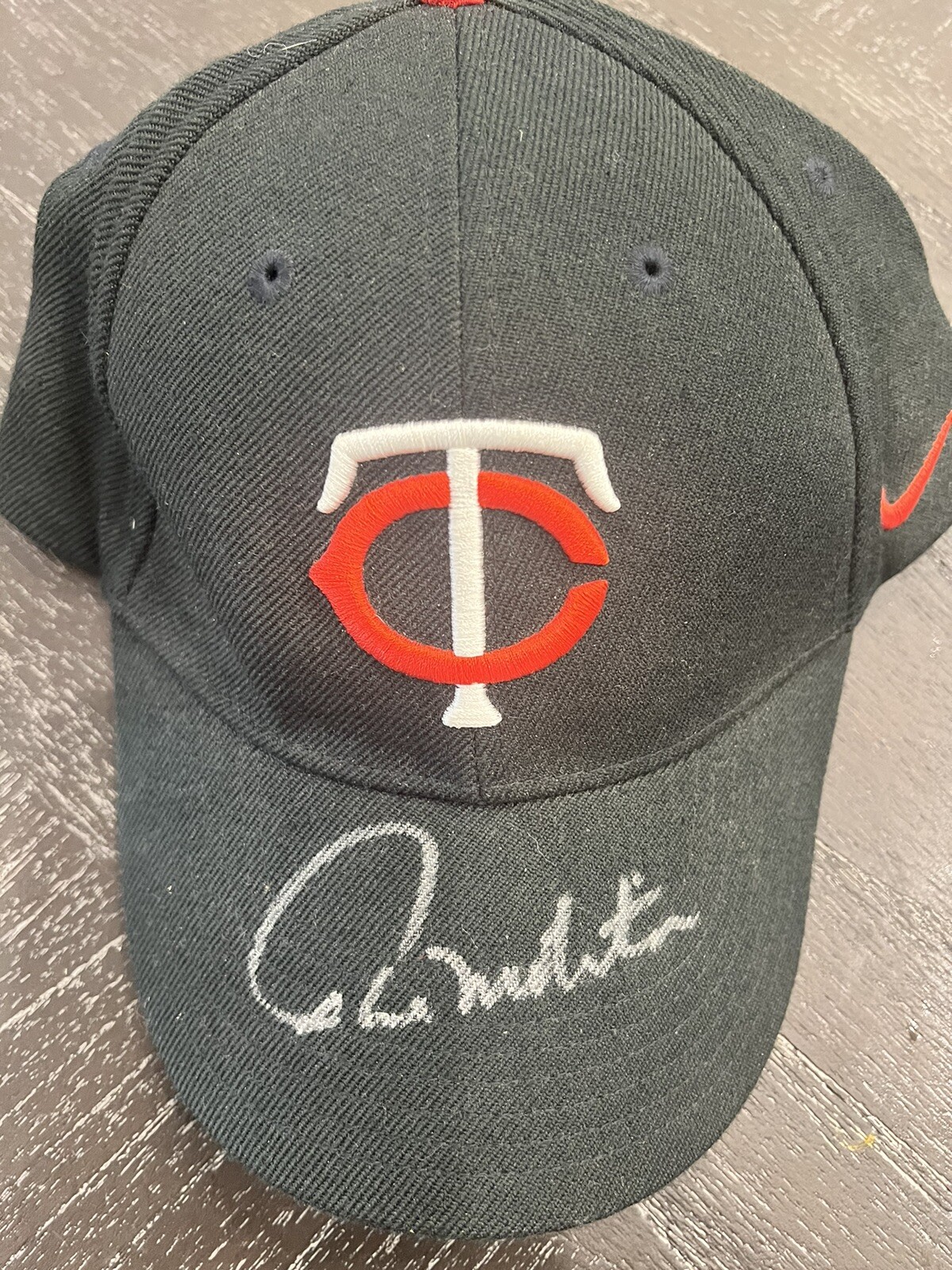 Signed Paul Molitor Minnesota Twins Baseball Black Hat
