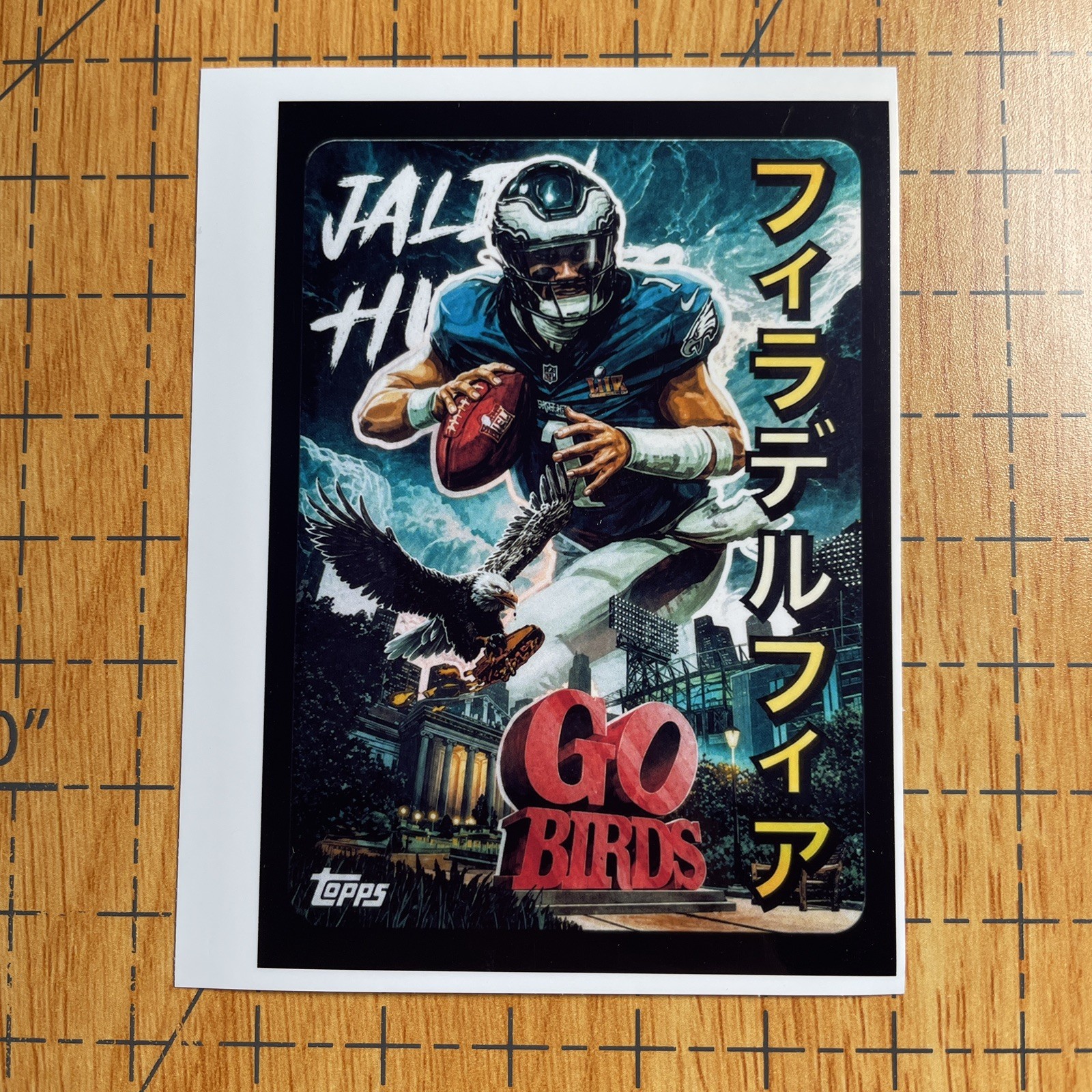 Jalen Hurts Kaiju Vinyl Sticker Philadelphia Eagles