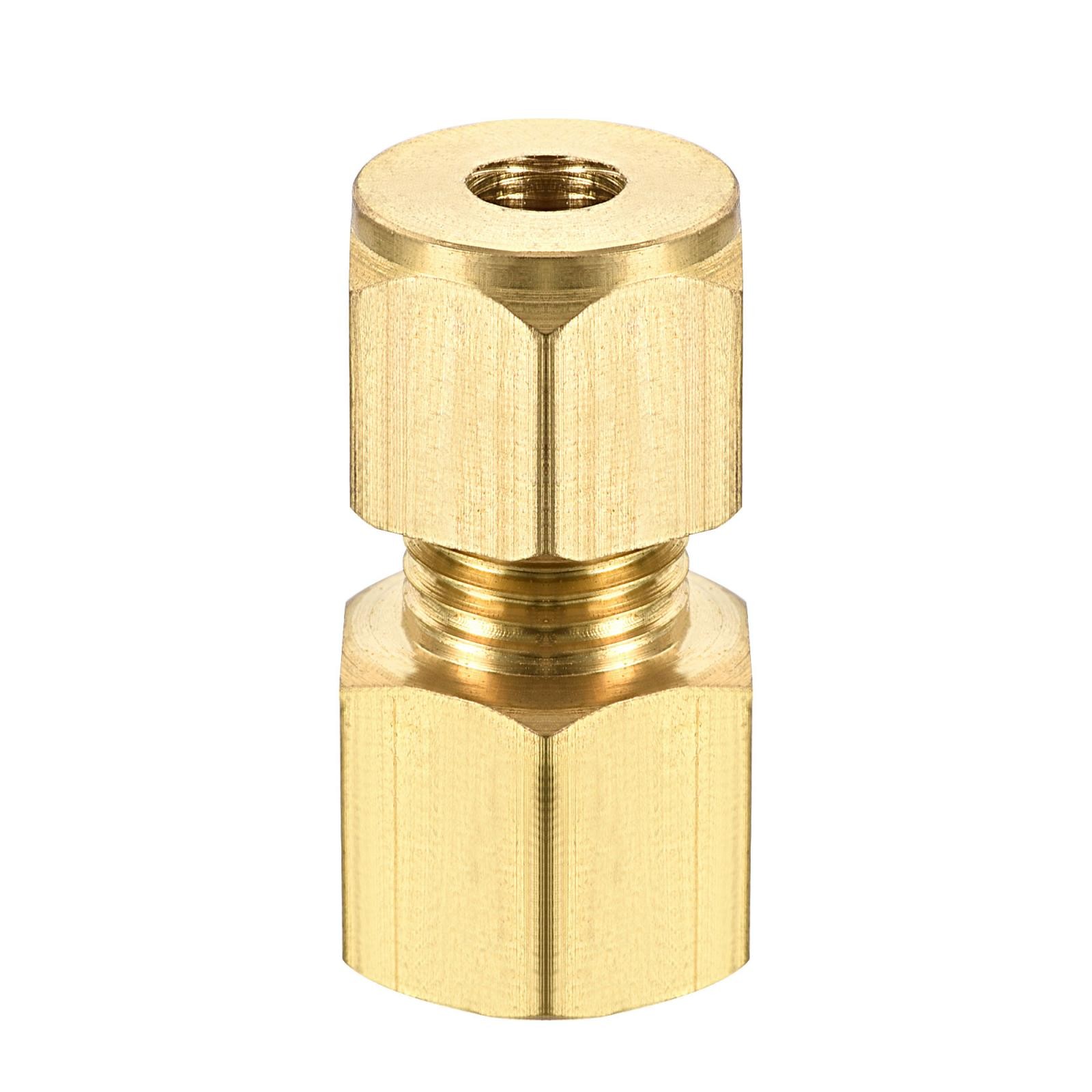 Brass Compression Tube Fitting M12x1mm Female Thread x 6mm Tube OD