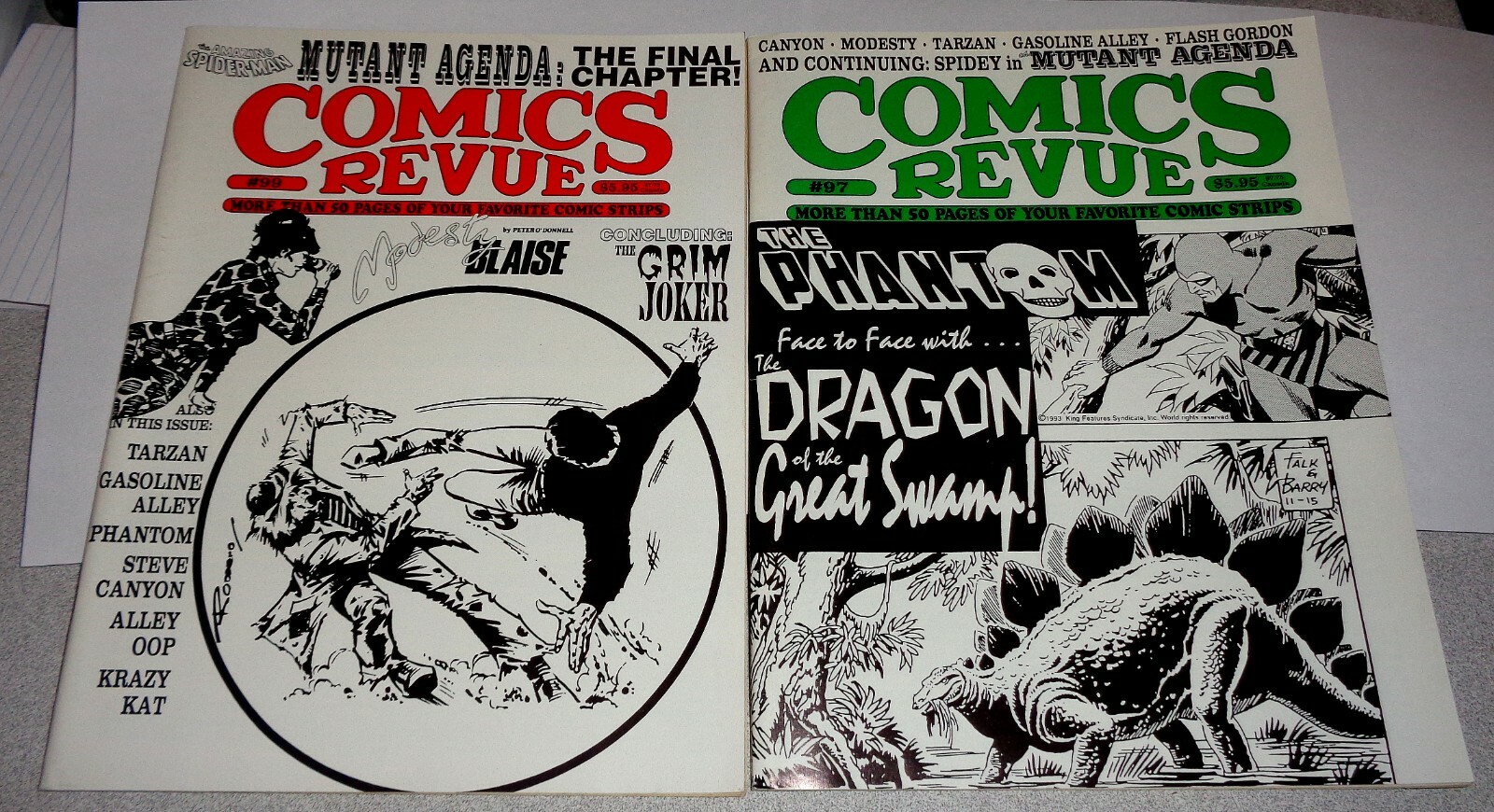 2 Different 1994 COMICS REVENUE Magazines #97 and #99