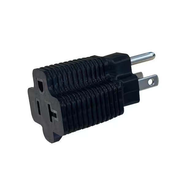 Elegrp 1012264966 15 Amp to 20 Amp Plug Adapter NEMA 5-15P to 5-20R NEW