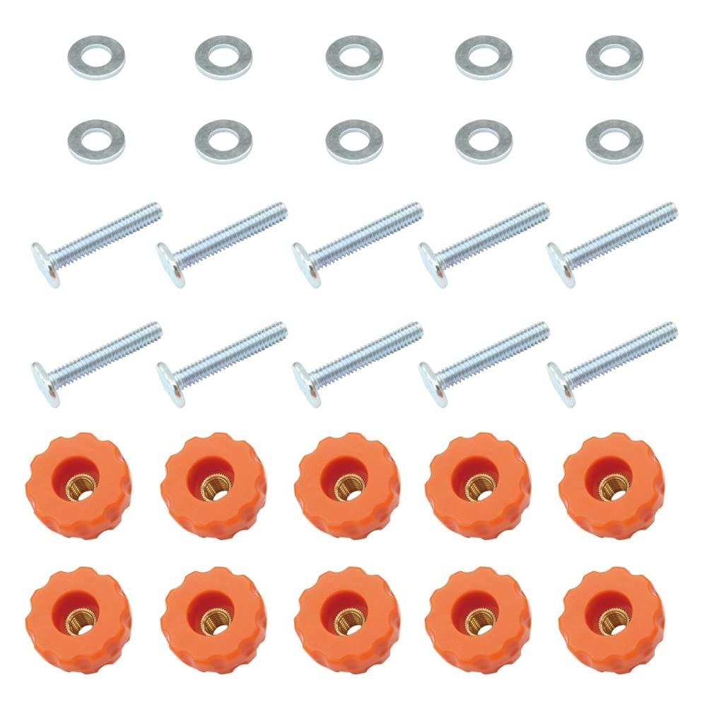 O'SKOOL T-Track Knob Kit with Threaded Through 1/4-20 Knobs, T-Bolts and...