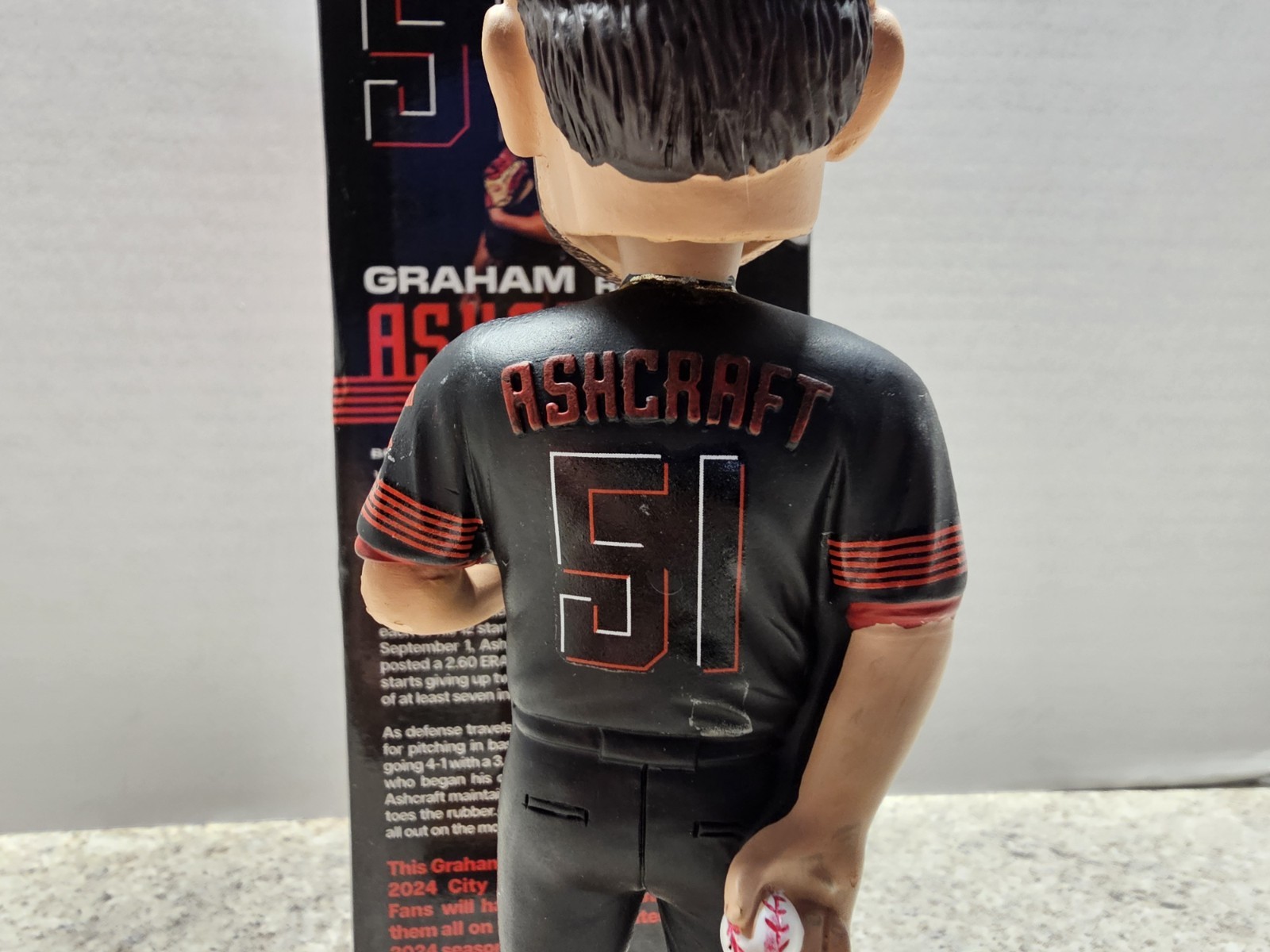 Graham Ashcraft Cincinnati Reds MLB 2024 SGA Bobblehead NIB City Connect