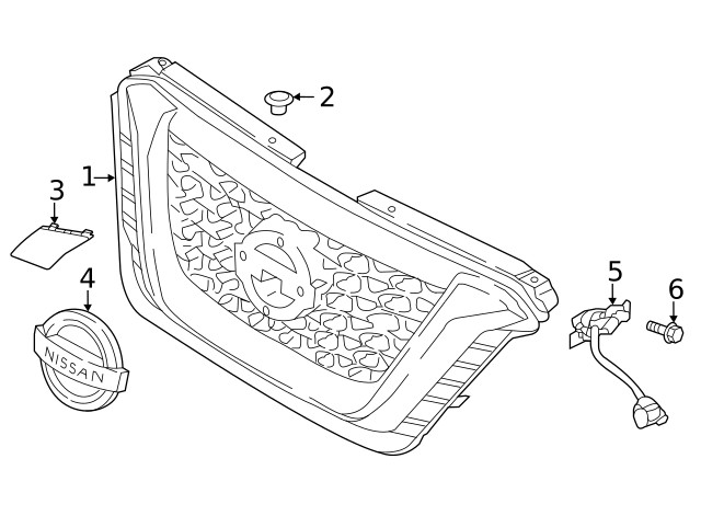 Genuine Nissan Camera 284F1-5R00B