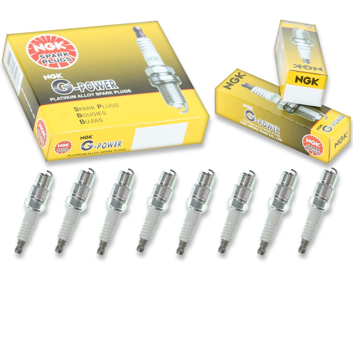 8 pcs NGK G-Power Spark Plugs for 1970-1974 Chevrolet Corvette 5.7L 7.4L V8 th