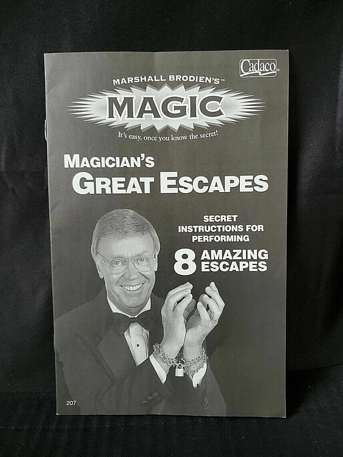 RARE (?) MARSHALL BRODIEN'S MAGIC - 'MAGICIAN'S GREAT ESCAPES' 8 AMAZING ESCAPES