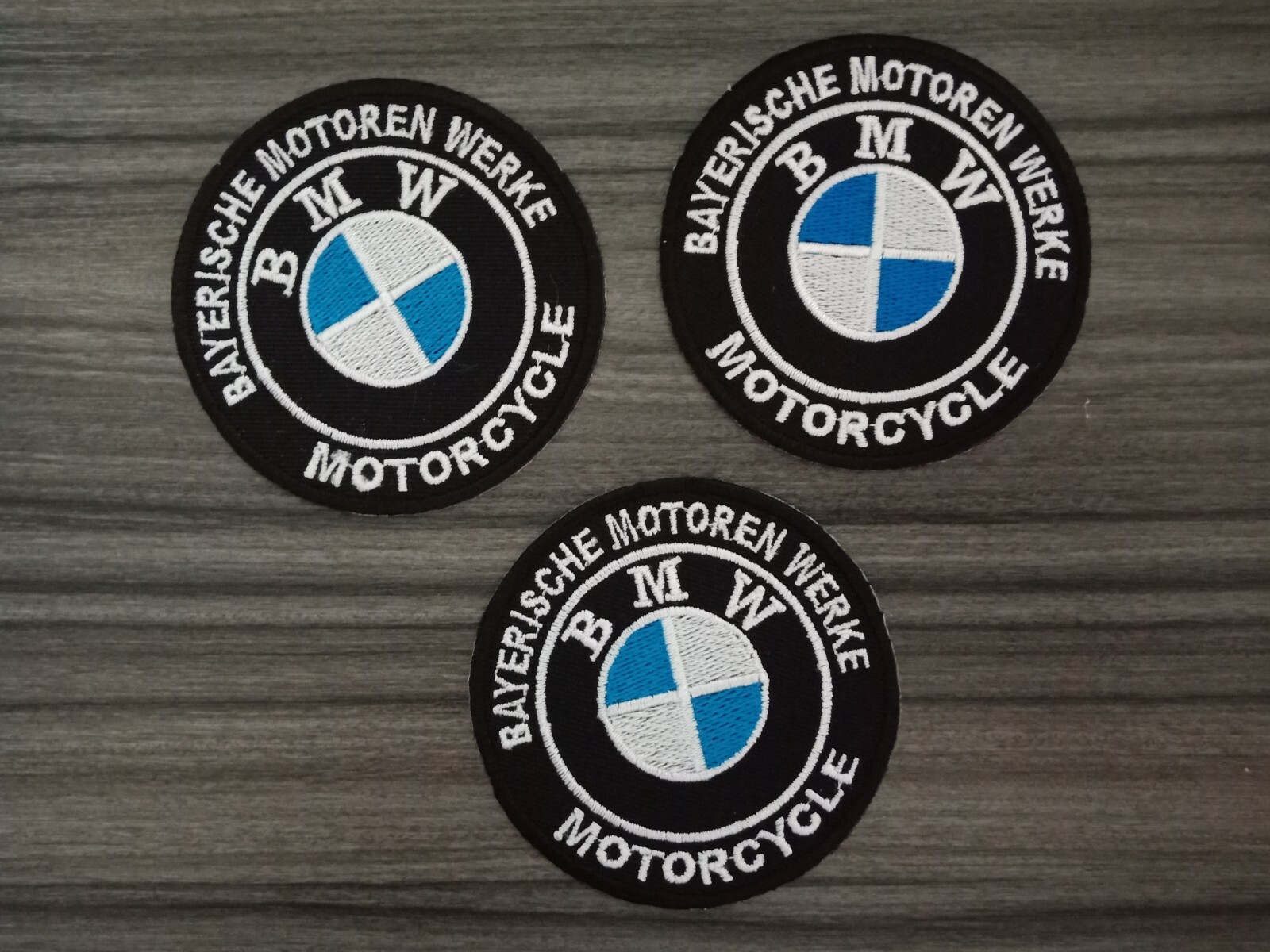 3pcs BMW Motorcycles Patches Car Racing MOTORSPORTS Embrodered Iron or Sewn on