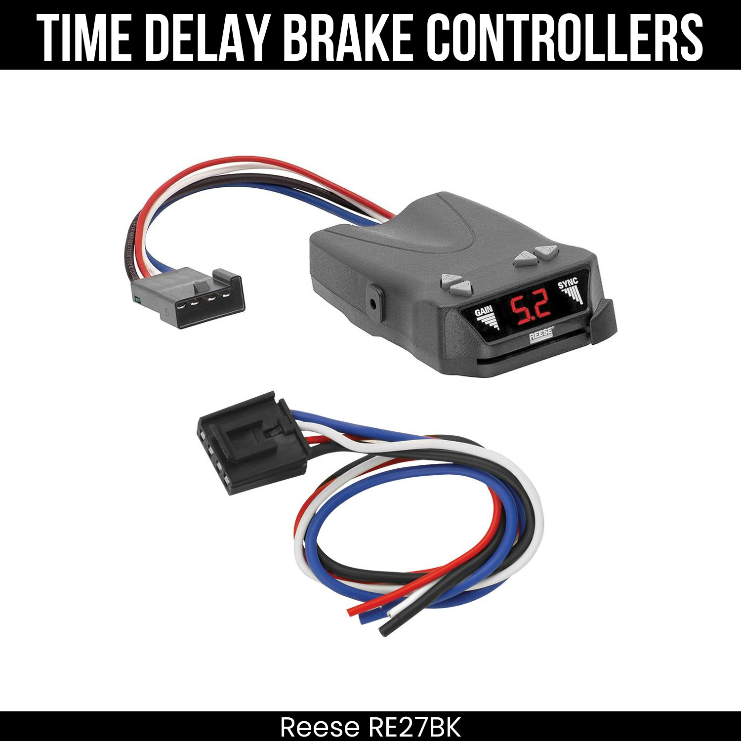 Reese Brakeman IV Brake Control w/ Plug Adapter For 96-04 Pathfinder 97-03 QX4