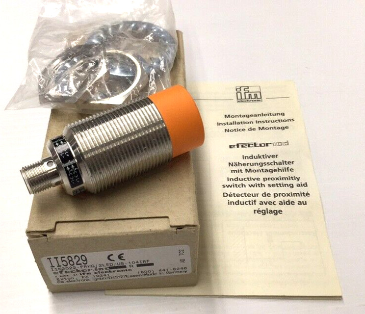 IFM Efector II5829 Proximity Switch FRKG/2LED/US-104IRF quadronorm plus