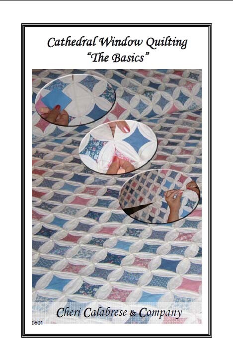 Cathedral Window Quilting Pattern "The Basics" Make Quilt, Wallhanging or Pillow