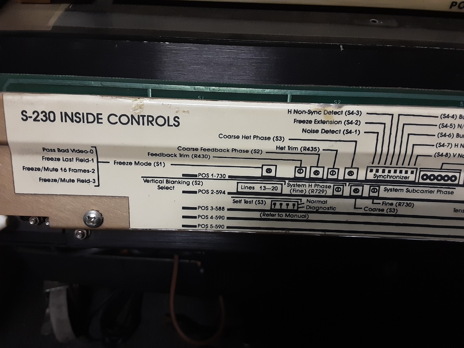 MICROTIME TBC FRAME SYNCHRONIZER S-230