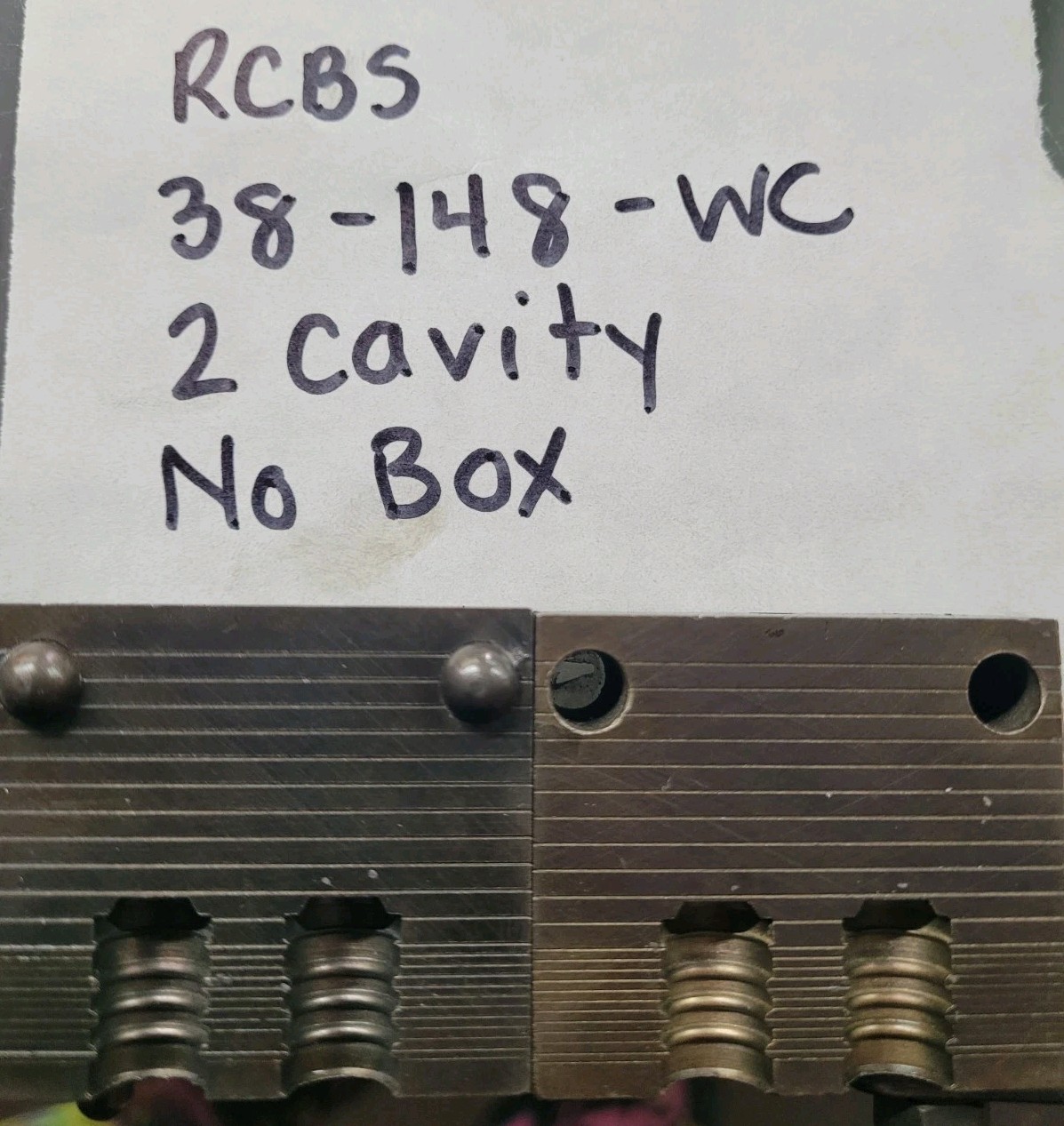 RCBS Double Cavity Bullet Mould 38-148-WC mold