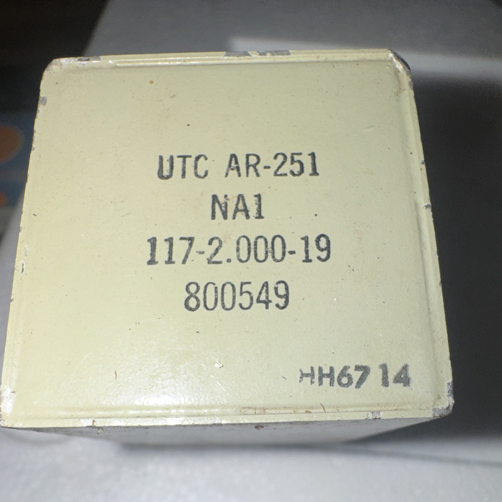 UTC AR-251 Vintage Electrical Transformer Module NA1 MPN AR-251 117-2.000-19