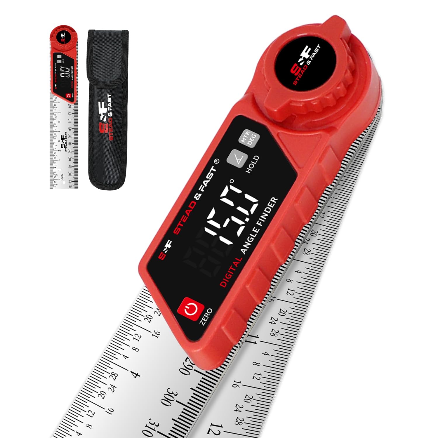 Digital Angle Finder Tool with Case, 7” / 200mm Stainless Steel Miter Saw Pro...