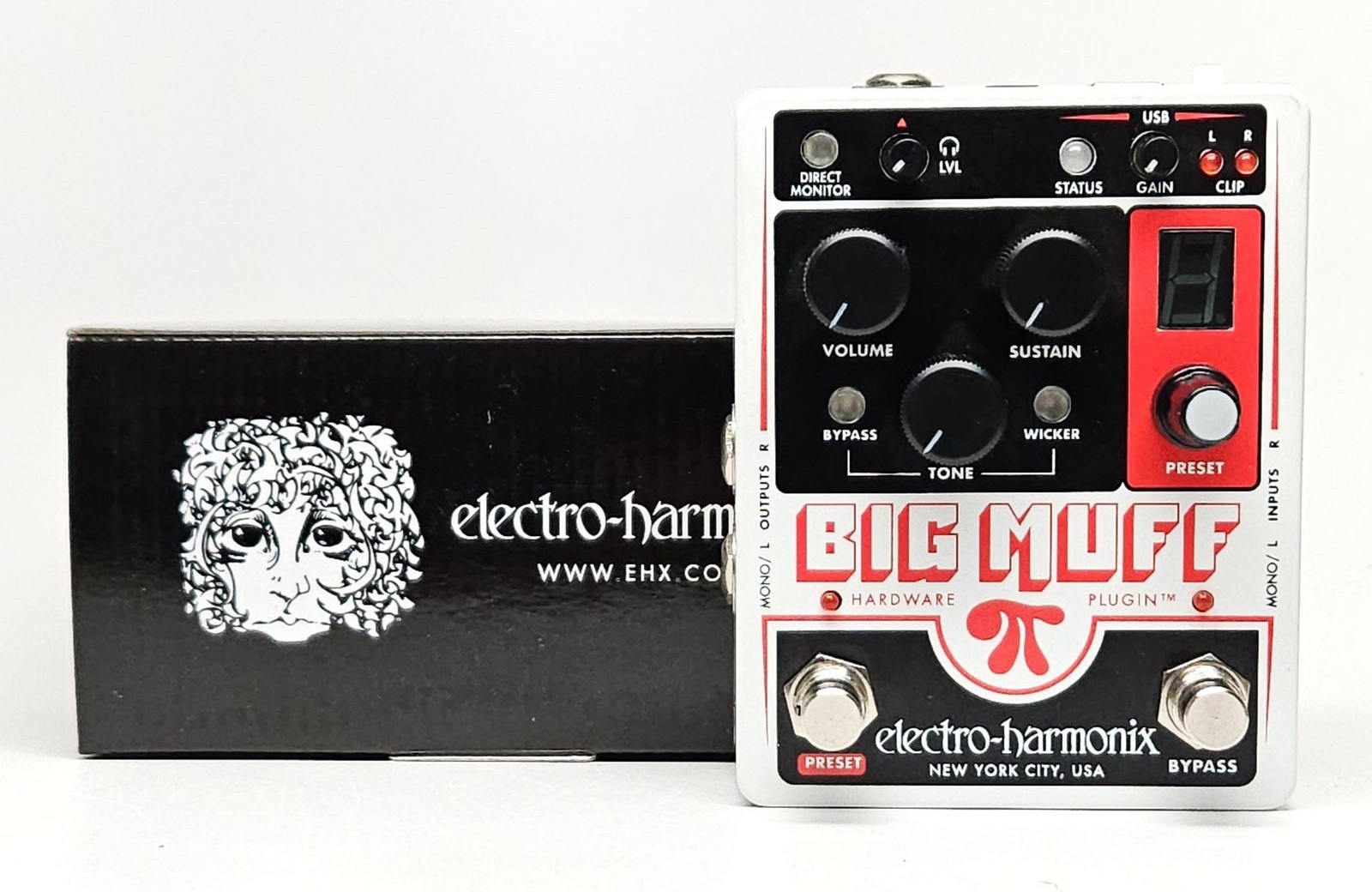Electro-Harmonix Big Muff Pi Hardware Plugin MINT Condition w/Box & Power Supply