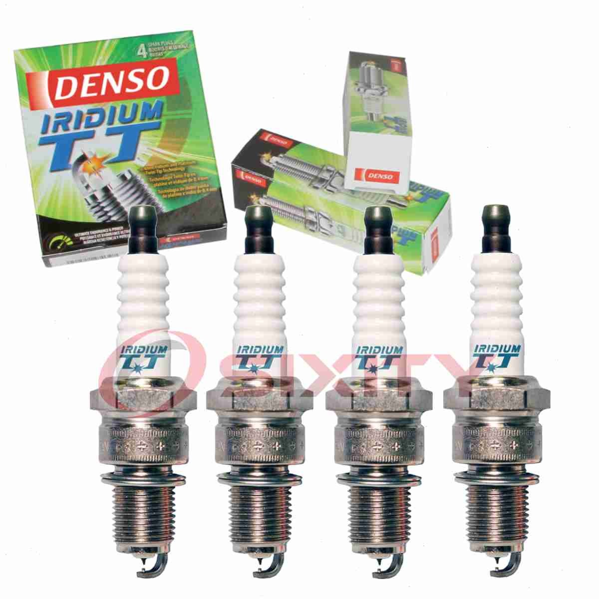 4 pc Denso Iridium TT Spark Plugs for 1968-1969 BMW 2000c 2.0L L4 Ignition qd