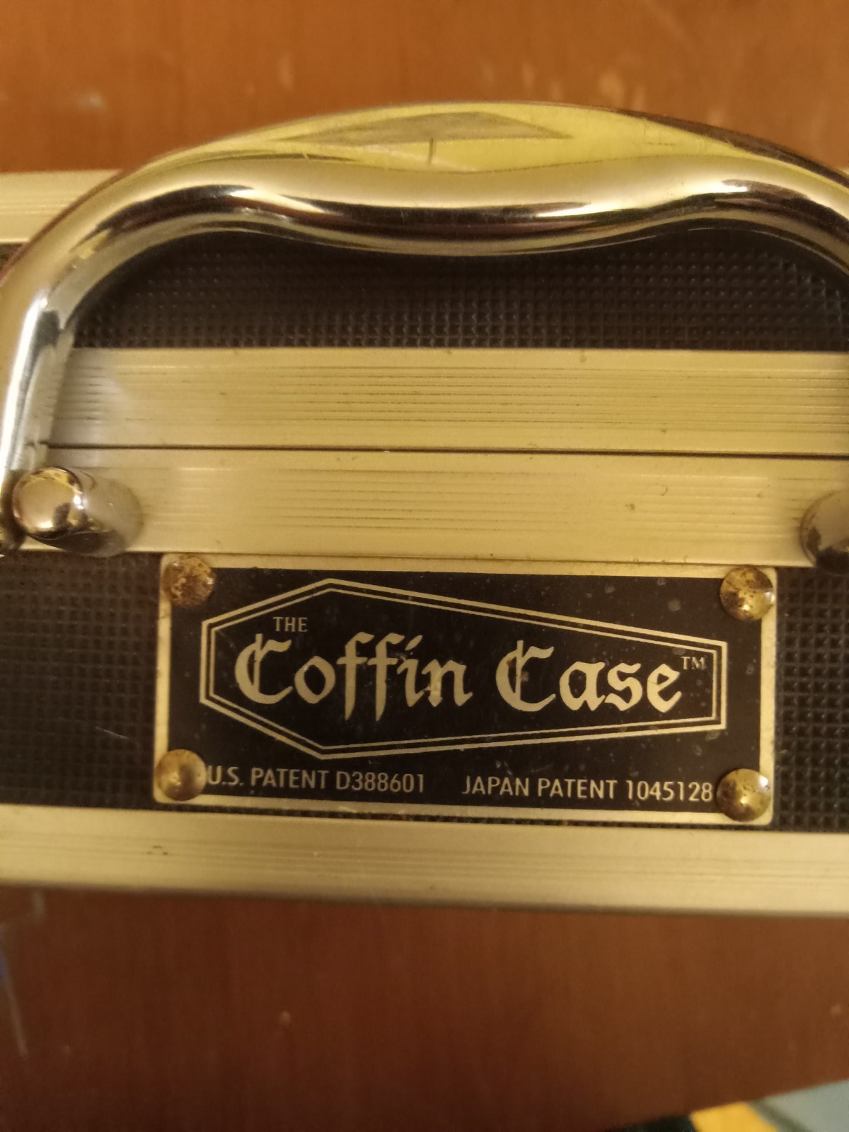 Coffin Case Drumstick Case Hard Shell Black with Red Lining see photo descript