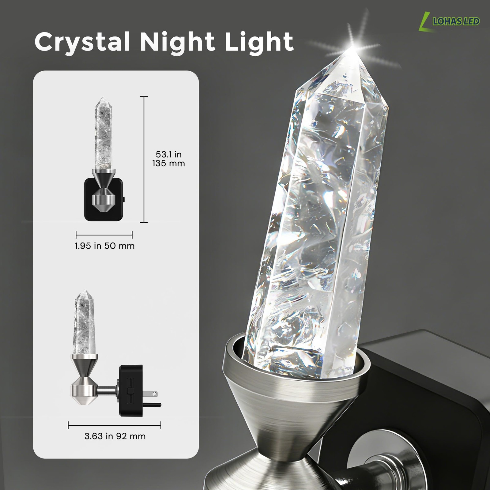 Night Light: Night Lights Plug into Wall, 2 Pack Dimmable Night Light Aesthet...