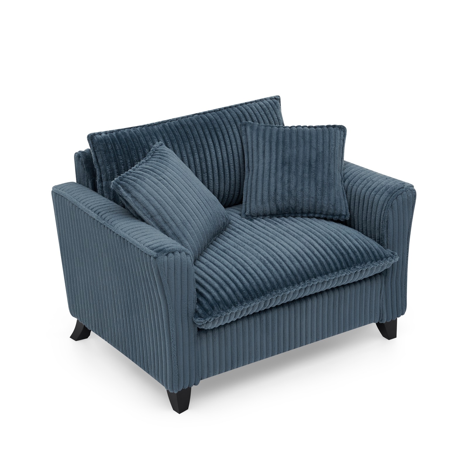 Single Person Sofa Chair with Backrest & Armrests - Blue