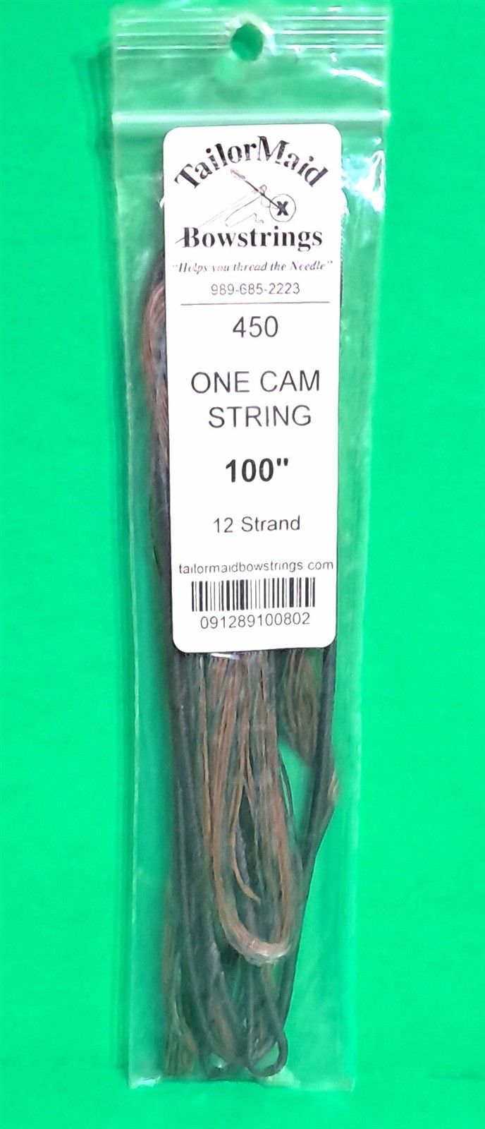 New TailorMaid Premium Solo Cam / One Cam Bow Replacement String - 100" Camo