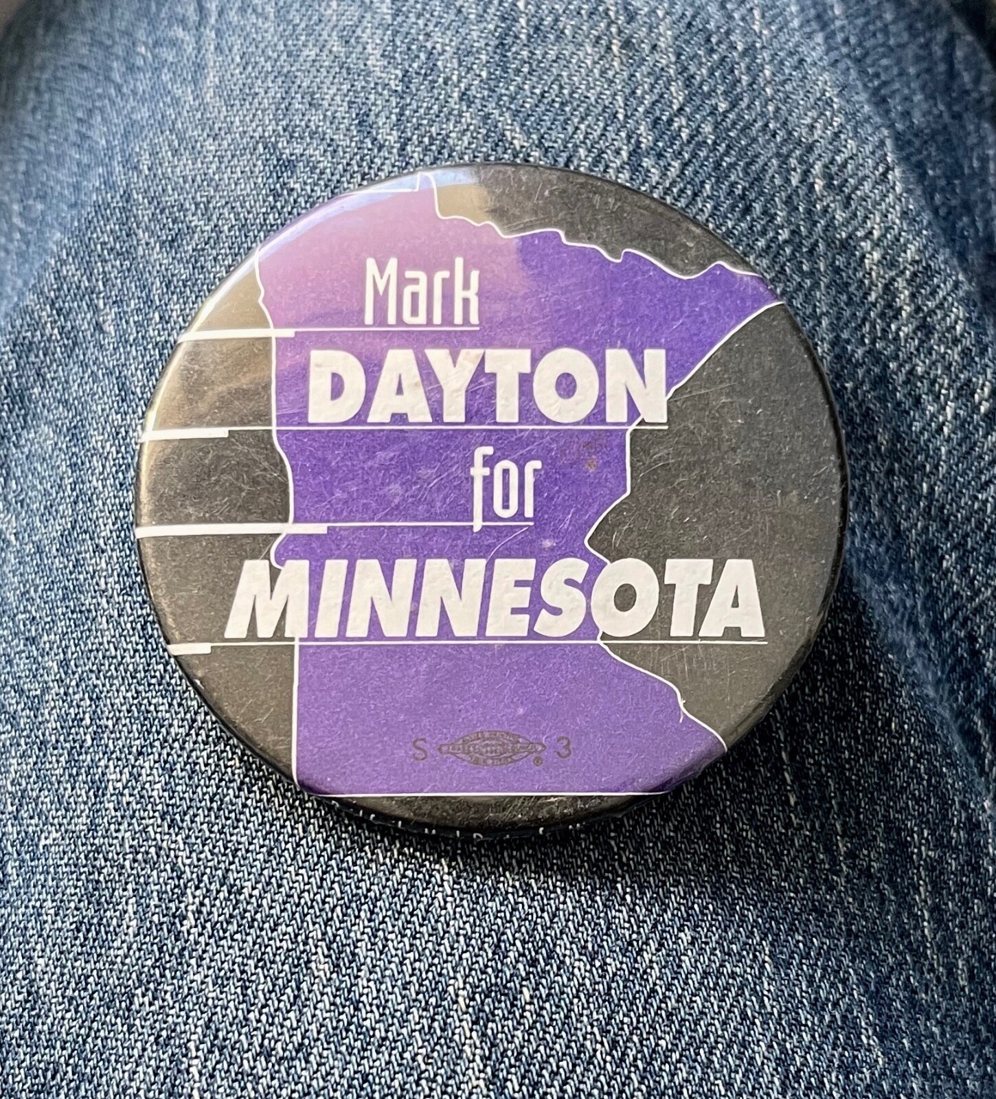 Mark Dayton For Governor Minnesota 2 1/4" Cello Political