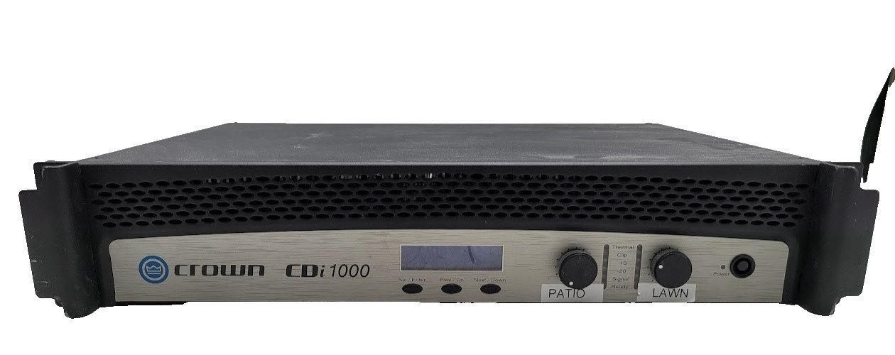 Crown CDi 1000 Stereo Channel Input/Output 1200W Power Amplifier